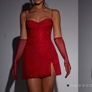 Glittering mini dress